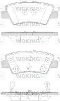 BRAKE PADS REAR HYUNDAI I40 / TUCSON / VELOSTER 12> - P12623.42