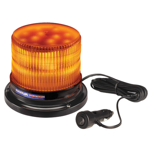 LED Beacon / Strobe Amber 12 or 24V Magnetic Mount 85248A