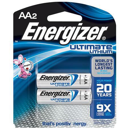 ENERGIZER PRODUCTS Energizer AA Battery Ultimate Lithium 2 Pk E000026900