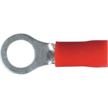 OEX Crimp Terminal Ring Red ID 5mm Vinyl 100 Pce