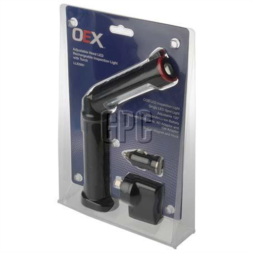 OEX LED Inspection Light with Magnet & Hook - Rechargeable
