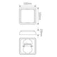 LED AUTO LAMPS 12/24 Multi Volt Stop/Tail Lamp 36 LEDs With 40cm Wire