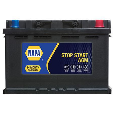 NAPA Absorbent Glass Mat Battery 316L x 175W x 190Hmm 800CCA 12V DIN75LH AGM NAPA