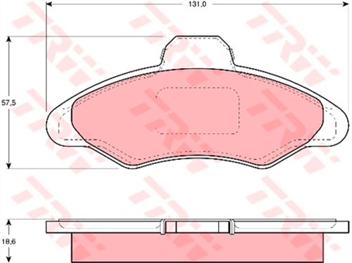 TRW Brake Pad Set