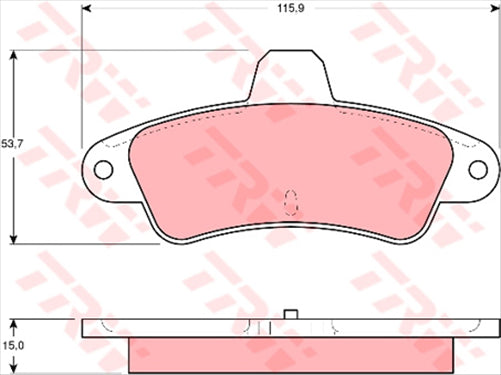 TRW Brake Pad Set (DB1313)