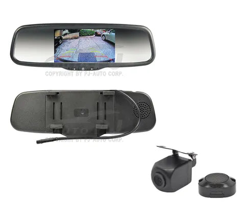 AVS 5" AHD Clip-On Rear View Mirror with AI Camera Kit – Front & Rear Recording
