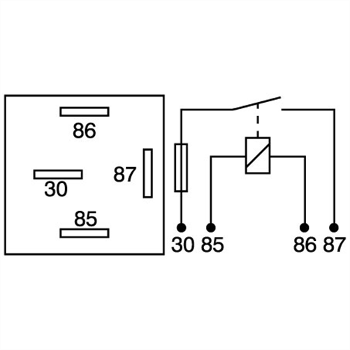 OEX MINI RELAY 12V NORMALLY OPEN - FUSED 30A