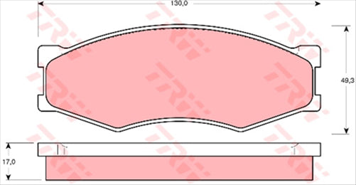 TRW DTEC Brake Pad Set (DB1140)