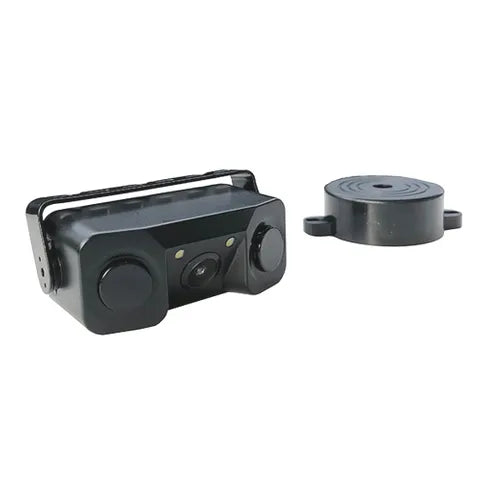 AVS Parking Sensor Kit – 2 Sensors with Bracket-Mount RCA Camera & Buzzer
