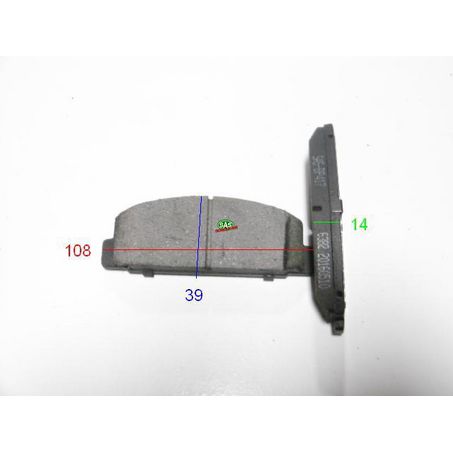 Royale Ceramic Ultra Brake Pad Set L:107.7 H:39.4 T:13.7 - BP417