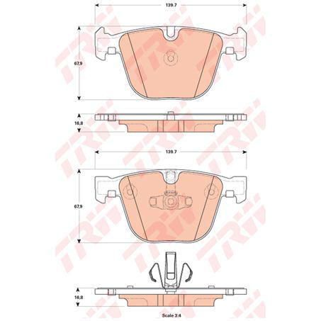 TRW Brake Pad Set