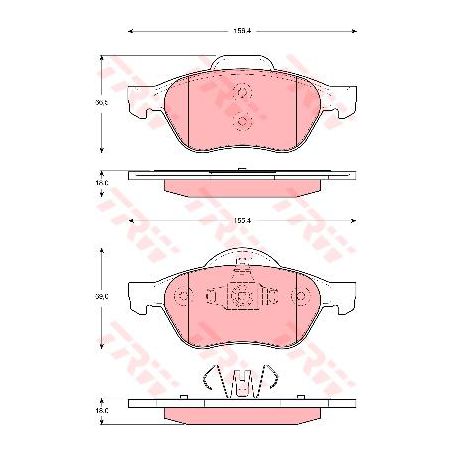 TRW Brake Pad Set