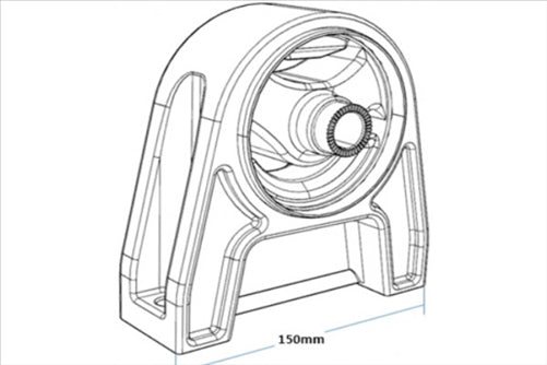 SSANGYONG KORANDO ENGINE MOUNT INSULATOR FRONT 2073034201
