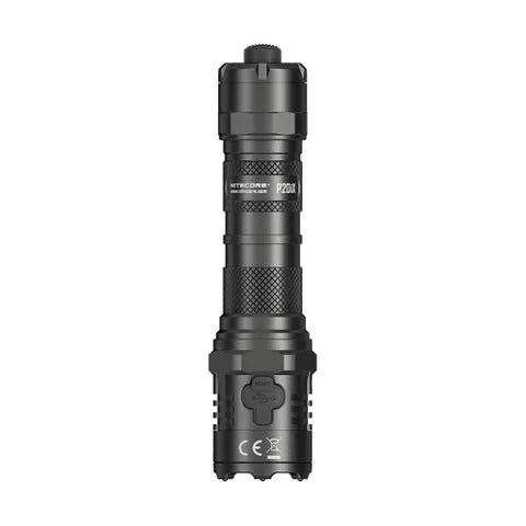 NITECORE 4000 LUMENS RECHARGEABLE TACTICAL LED FLASHLIGHT WITH CERAMIC-TIPPED STRIKE BEZEL