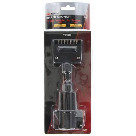 REPCO Trailer Adaptor 7 Pin Flat - 5 Pin Large Round