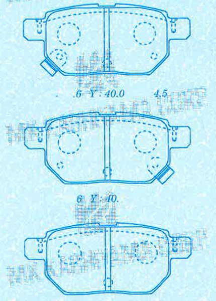 DISC PAD CPLUS REAR SUITS TOYOTA COROLLA ECHO YARIS 99*43*15 PRI 05> - DB1786CP
