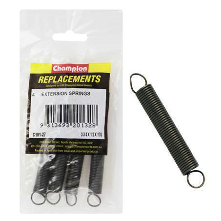 CHAMPION AUTO PARTS 3-3/4X1/2 EXTENSION SPRINGS REP C101-27
