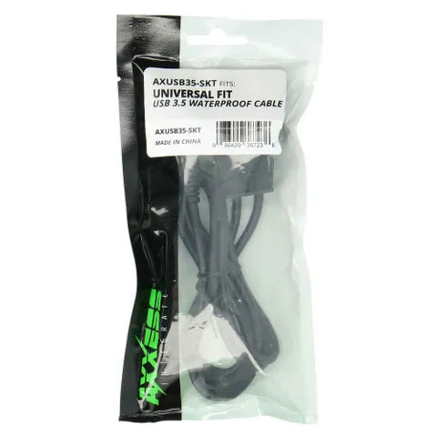 USB & 3.5mm AUX Extension Cable with Protective Cover | Flush Mount Panel Adapter