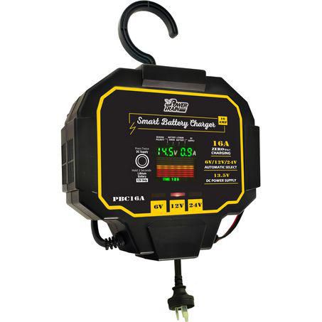 POWERTEC 6/12/24V 16 Amp 7 Stage Powertrain Battery Charger PBC16A