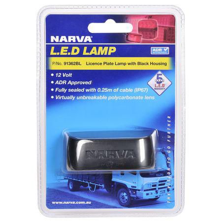 NARVA REAR LICENSE PLATE LAMP SLIM LINE BLISTER PACK - 91362BL