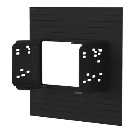 Universal Black Double DIN Dash Trim Plate | Blank Radio Bezel for Custom Installations