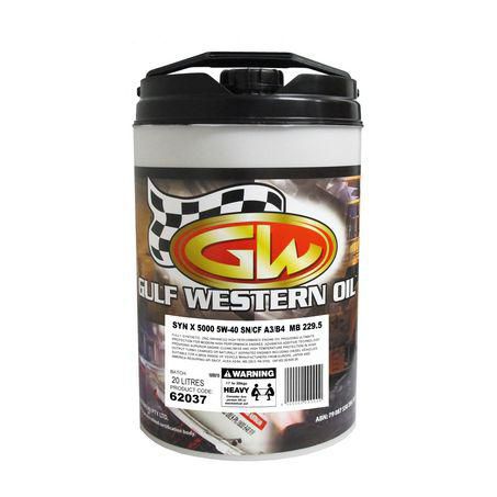 Gulf Western Syn-X 5W-40 Engine Oil - 20L 62037