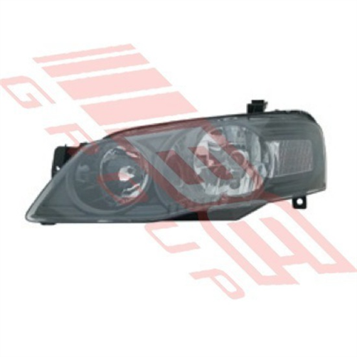 Ford HEADLAMP - L/H - BLACK - FORD FALCON BF2 2007- ( NOT XR6/XR8 )