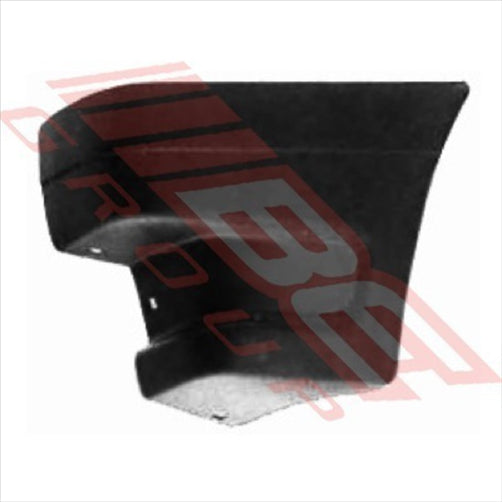 Ford FRONT BUMPER END - L/H - BLACK PLASTIC - FORD COURIER/MAZDA 1986