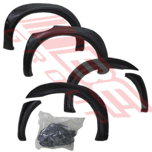 Ford FENDER FLARE SET - 6PCS - BOLT ON TYPE - FORD RANGER 2012