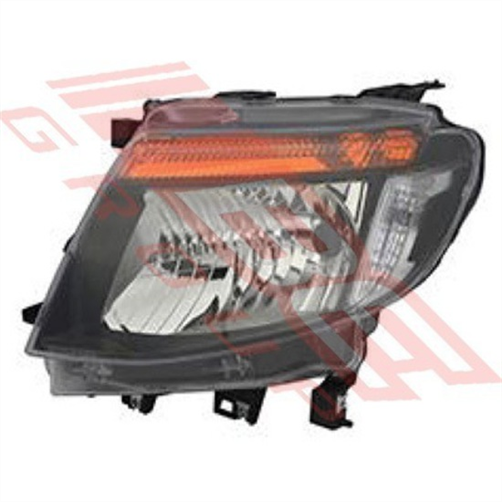 Ford HEADLAMP - L/H - WILDTRACK MANUAL - BLACK - FORD RANGER 2012