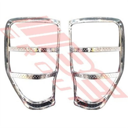 Ford REAR LAMP FRAME SET - CHROME - L&R - FORD RANGER 2012