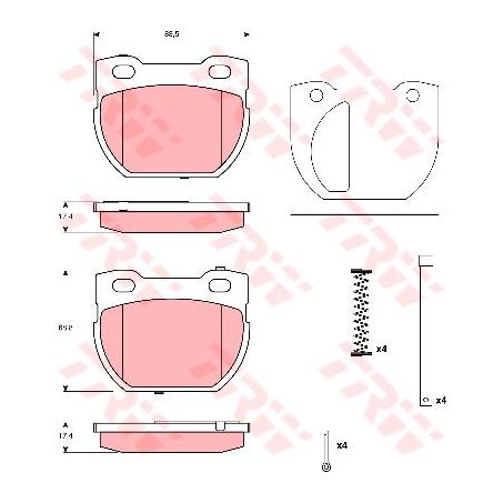 TRW Brake Pad Set