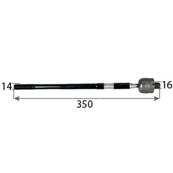RACK END MITSUBISHI 380 04>11 14x1.5-16x1.5 350mm L - 26X011