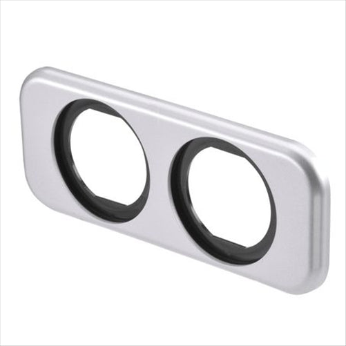 Narva TWIN BLANK FLUSH MOUNT HOUSING SILVER