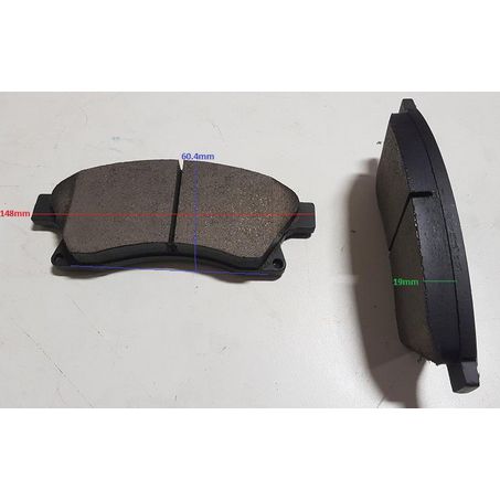Royale Ceramic Ultra Brake Pad Set L:148 H:60.4 T:19 - BP1989