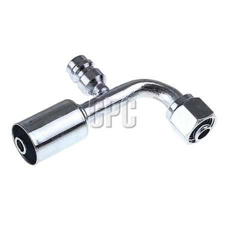 OEX Steel Fitting # 8 FOR - Beadlock #8 90 With R134a Port