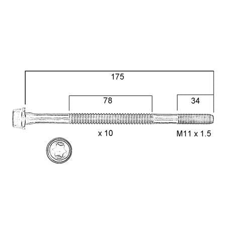 Permaseal Cylinder Head Bolt Set