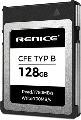 RENICE X13 CFEXPRESS TYPE B MEMORY CARD 128GB – 1780MB/s READ, 700MB/s WRITE