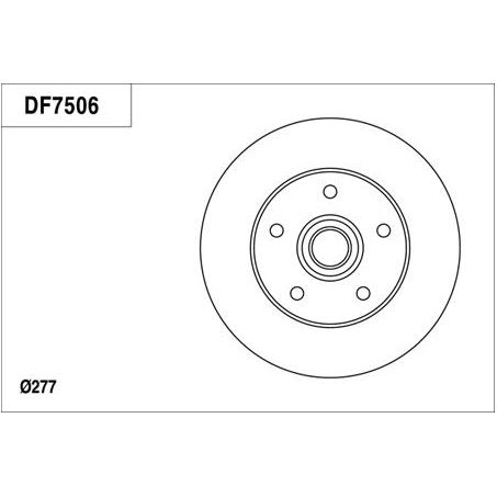 TRW Disc Brake Rotor 276mm 24.5 Min