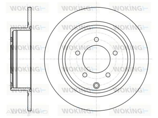 BRAKE DISC R MITSUBISHI 302mm 167mm H/BRAKE D61554.00