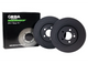 NISSAN NAVARA Slotted & Dimpled Disc Brake Rotor Pair Vented 320mm RDA8001D