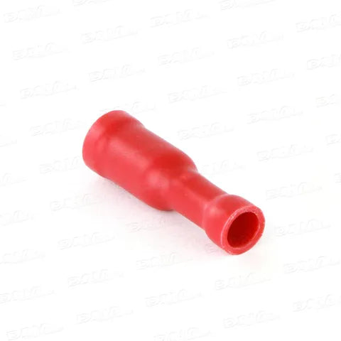 Red Insulated Female Bullet Terminals | 4mm (0.15") | 100-Pack