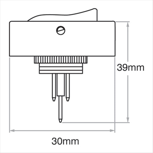OEX Rocker Switch On/Off/SPST 12V 30A Amber Illumination