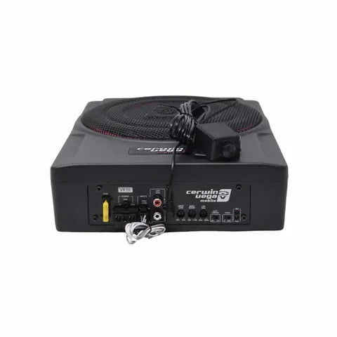 Cerwin-Vega 10" Underseat Active Subwoofer | 120W RMS with Passive Radiator, Space-Saving Design