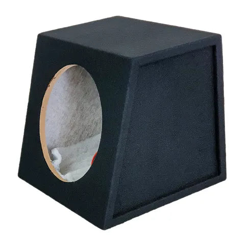 12" Single Subwoofer Box | Sealed Car Audio Sub Enclosure Black Carpet Finish