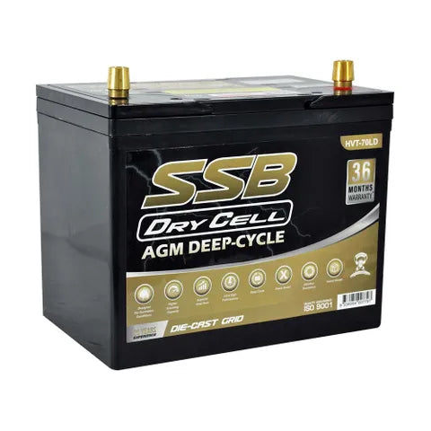SSB 12V 85Ah AGM Deep Cycle Dual-Purpose Battery – 620CCA, Ultra High Performance (24LX MF)