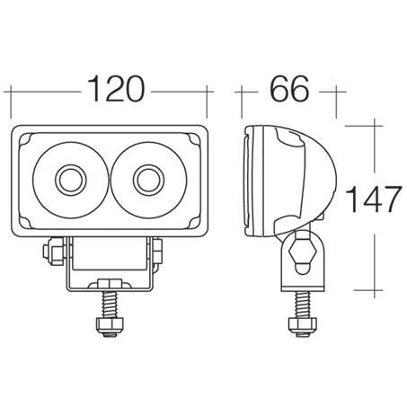Narva WORK LIGHT FLOOD LED 9-64V