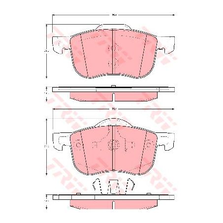 TRW Brake Pad Set (DB1445)