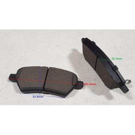 Royale Ceramic Ultra Brake Pad Set L:131.5 H:55.4 T:16.7 - BP3097