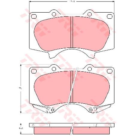TRW Brake Pad Set (DB1482)